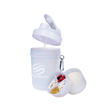 Poza cu SHAKER FITNESS SMART SHAKE ORIGINAL ALB 600ml