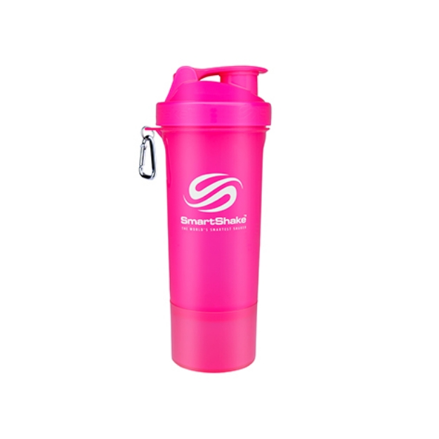 Poza cu Shaker suplimente SmartShake, roz, 500ml