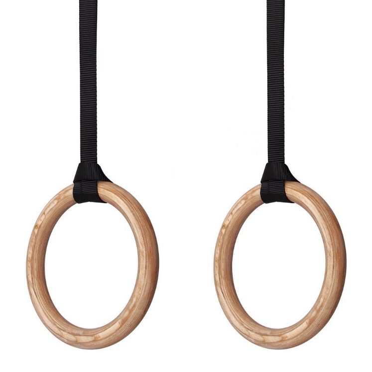 Poza cu Inele gimnastica din lemn, DY-PR-015, Dayu Fitness