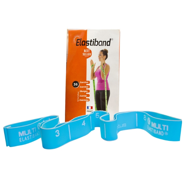Poza cu Banda elastica de rezistenta Multi Elastiband 20 kg + poster Sveltus 0035