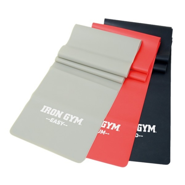 Poza cu Set 3 benzi elastice cu 3 nivele de rezistenta Iron Gym