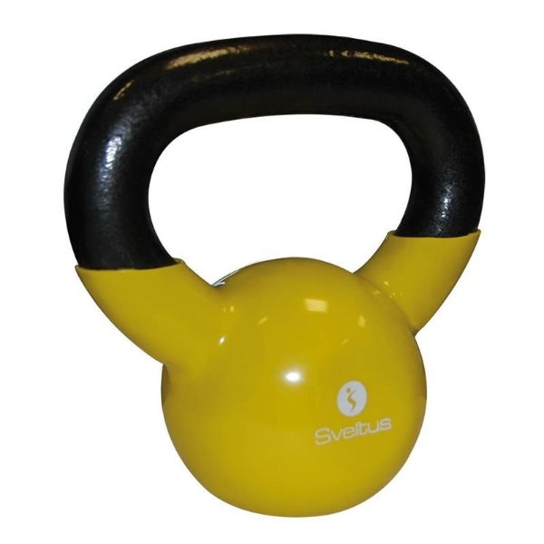 Gantera kettlebel 4 kg, galben, Sveltus