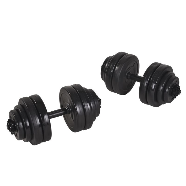 Set gantere reglabile 30 kg (2x15 kg), OnWay Fitness - 1 | YEO