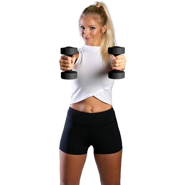 Set gantere 2x4 kg, negru, TheWay Fitness - 1 | YEO