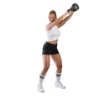 Poza cu Gantere Kettlebell, 2 kg, 4 kg, 6 kg, 8 kg, Vinil, TheWay Fitness