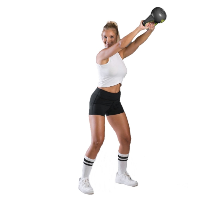 Poza cu Gantere Kettlebell, 2 kg, 4 kg, 6 kg, 8 kg, Vinil, TheWay Fitness