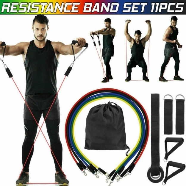Poza cu Set benzi elastice 11 piese, LLQ002, Hiperlion
