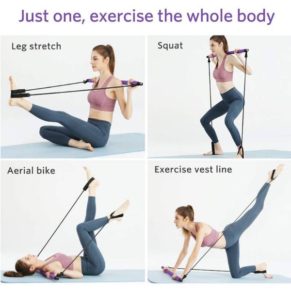 Bara fitness cu corzi elastice, YJB001-1, Hiperlion - 3 | YEO