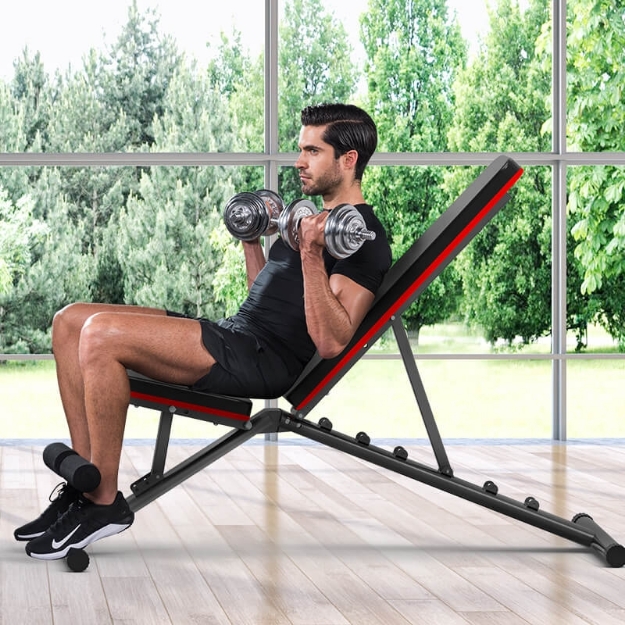 Poza cu Banca fitness reglabila, pliabila, MR-1561, Merach