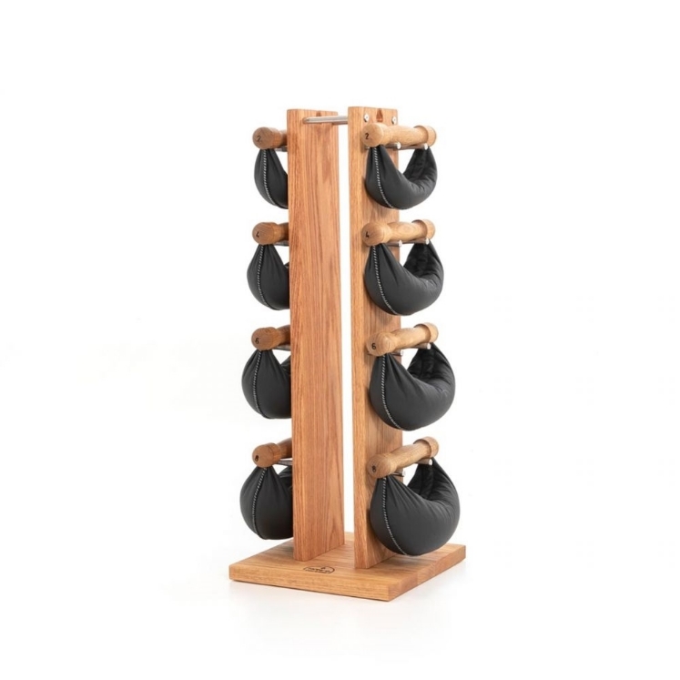 Poza cu Set greutati libere cu suport NOHrD Swing tower Oak
