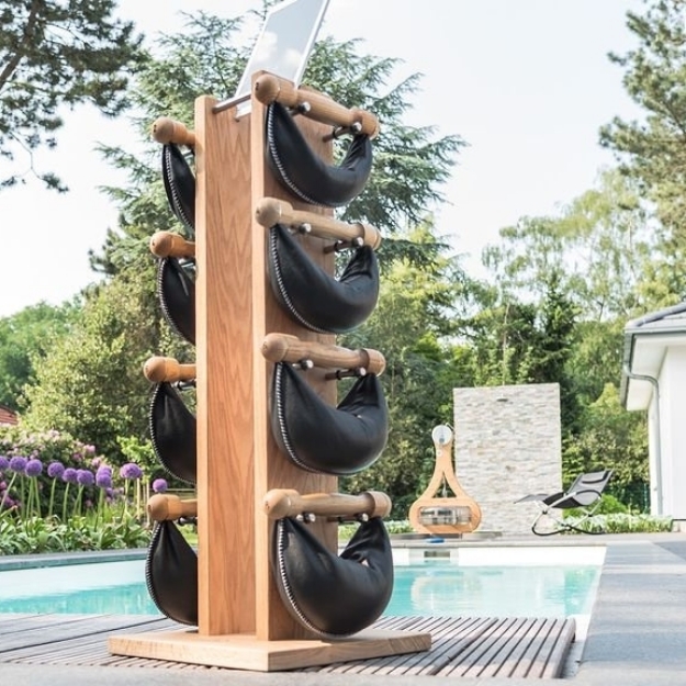 Poza cu Set greutati libere cu suport NOHrD Swing tower Oak
