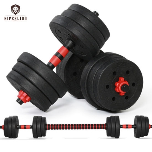 Poza cu Set gantere si bara Eco YLK002, 20, 30, 40 kg, Hiperlion