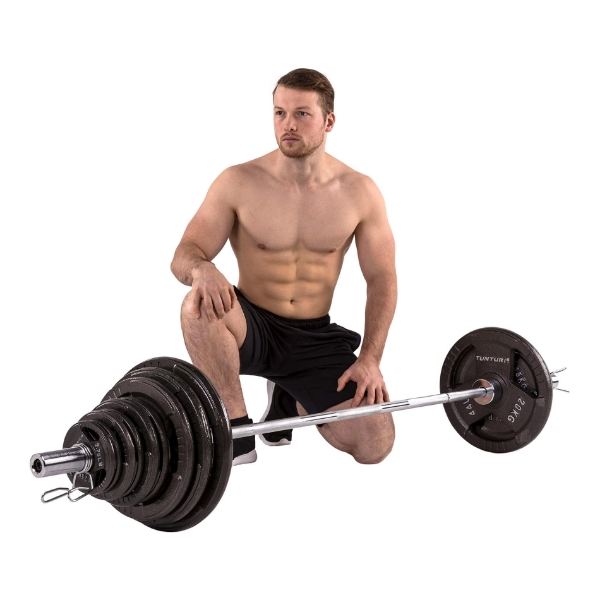 Bara olimpica din otel cromat 180cm, AG002, 15kg, Hiperlion - 2 | YEO
