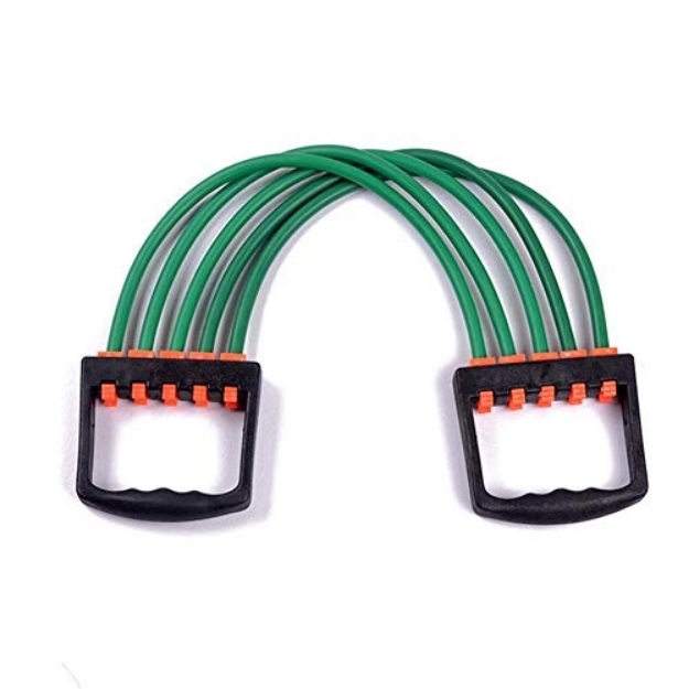 Poza cu Extensor fitness cu 5 corzi elastice si manere, 0.5 kg