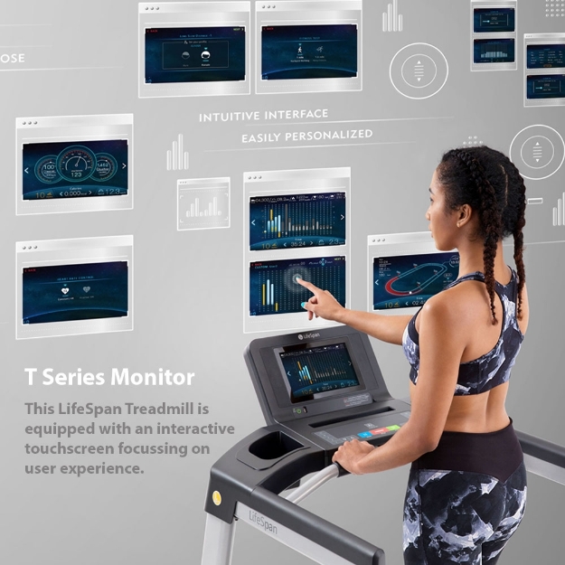 Poza cu Banda de alergare semiprofesionala, TR5500iM, LifeSpan Fitness 
