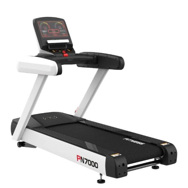 Banda de alergat PN7000-LED alb-negru, Profesionala, MBH Fitness