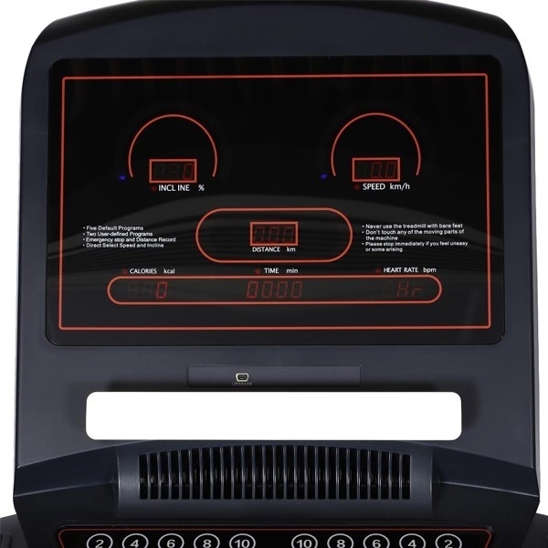 Banda de alergat PN7000-LED alb-negru, Profesionala, MBH Fitness - 3 | YEO