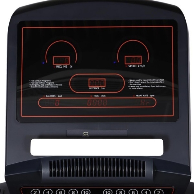 Poza cu Banda de alergat PN7000-LED alb-negru, Profesionala, MBH Fitness