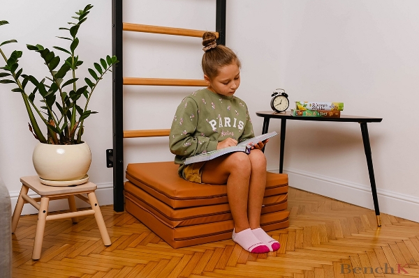 Saltea fitness pliabila maro, 180x60 cm, BenchK - 1 | YEO
