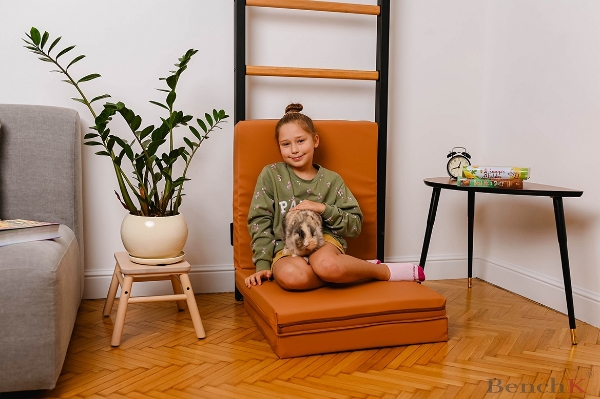 Saltea fitness pliabila maro, 180x60 cm, BenchK - 3 | YEO