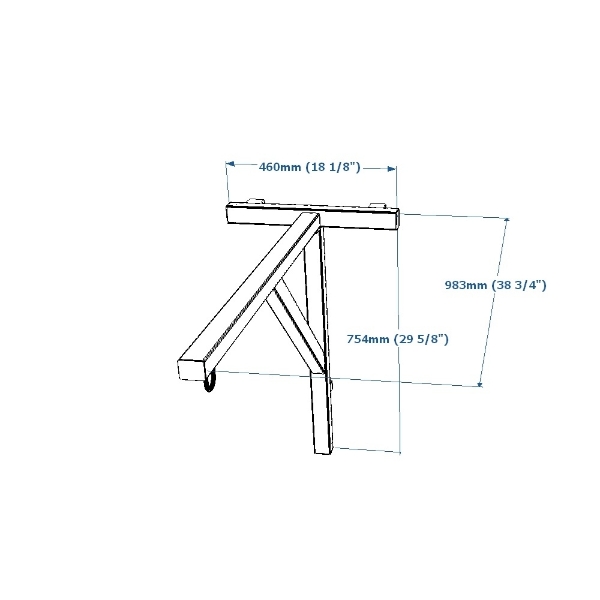 Suport sac de box negru BBHB, BenchK - 4 | YEO