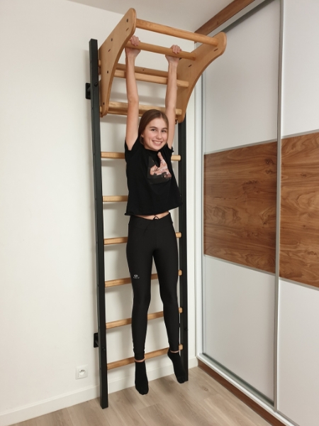 Spalier BenchK 211B, din lemn masiv de fag cu bara de tractiuni - 3 | YEO