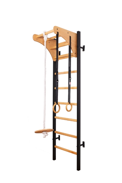 Spalier BenchK 211B+A076, cu bara de tractiuni si accesorii gimnastica