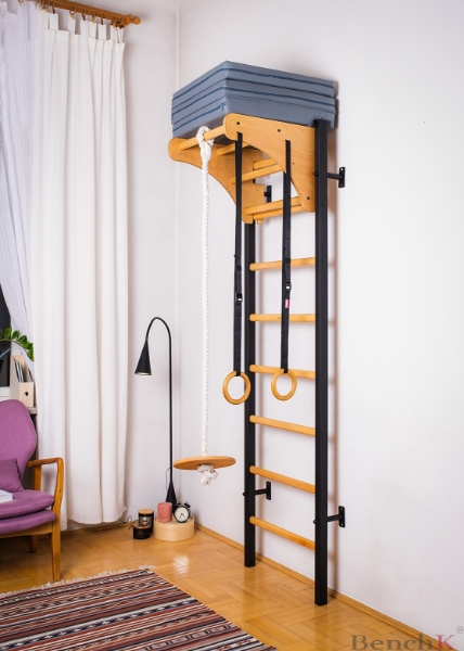 Spalier BenchK 211B+A076, cu bara de tractiuni si accesorii gimnastica - 2 | YEO