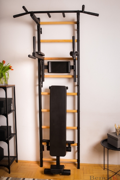 Spalier BenchK 731B,  cu bara de tractiune convertibila din otel cu 6 manere - 2 | YEO