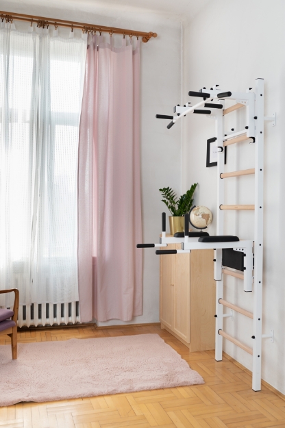 Poza cu Spalier BenchK 232W, cu bara de tractiuni convertibila si 6 manere