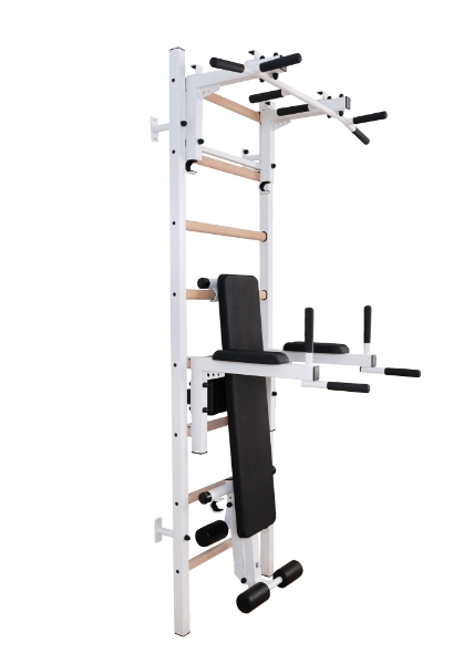 Spalier BenchK 233W, cu bara de tractiuni convertibila cu 6 manere si banca antrenament - 1 | YEO