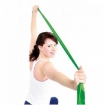 Poza cu Banda elastica fitness, latex, 1.20 m, SVELTUS, verde, medium