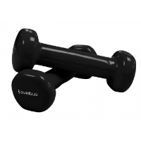 Poza cu Set gantere aerobic epoxy de 2x5 kg, Sveltus, negru