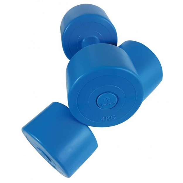 Poza cu Set gantere aerobic vinil 0,75 kg, SVELTUS, albastru