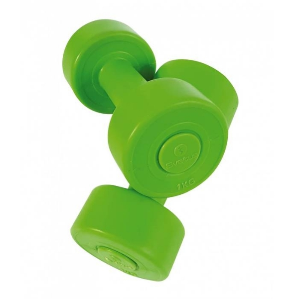 Set gantere aerobic vinil 1 kg, SVELTUS, verde