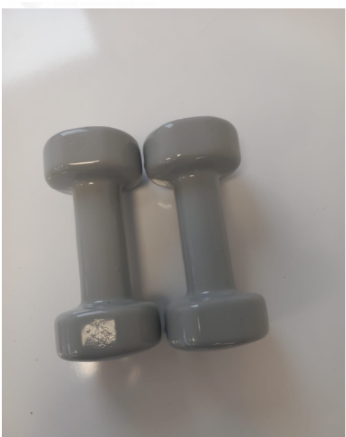 Poza cu Set gantere aerobic epoxy de 2x3 kg, Sveltus, gri