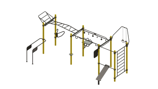 Poza cu STATIE DE ANTRENAMENT CALISTHENICS OUTDOOR NINJA, ELEMENT FITNESS