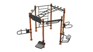 Poza cu STATIE DE ANTRENAMENT HEX CU OBSTACOLE, ELEMENT FITNESS