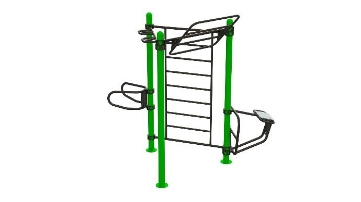 Poza cu STATIE DE ANTRENAMENT OUTDOOR FUNCTIONAL (5 Utilizatori), ELEMENT FITNESS