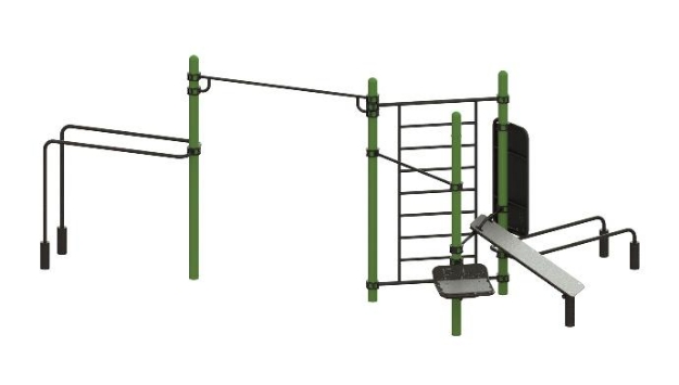 Poza cu STATIE DE ANTRENAMENT OUTDOOR CALISTHENICS, ELEMENT FITNESS