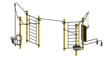 Poza cu STATIE DE ANTRENAMENT OUTDOOR CALISTHENICS, ELEMENT FITNESS