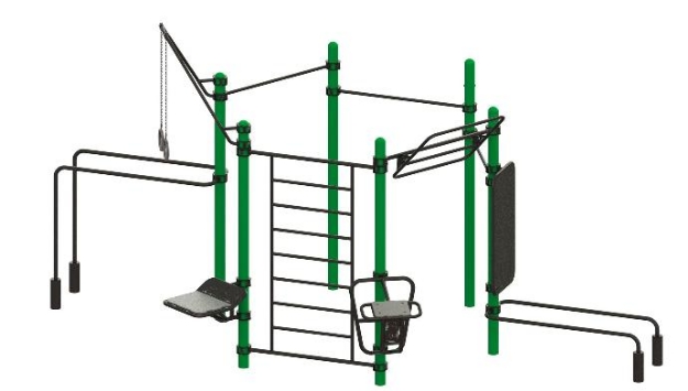 Poza cu STATIE DE ANTRENAMENT OUTDOOR CALISTHENICS, ELEMENT FITNESS