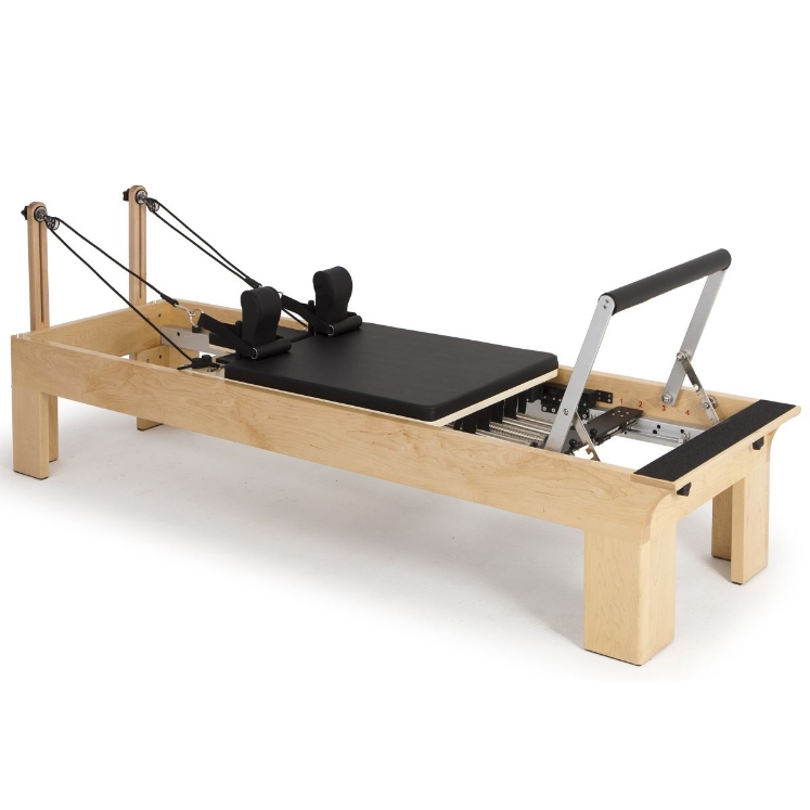 Poza cu Reformer Pilates Physio din Lemn Profesional – Pentru Recuperare și Fizioterapie