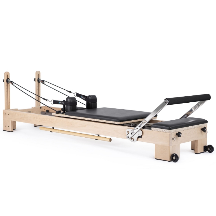 Poza cu Reformer Pilates Lignum Premium – Pentru Acasă și Studiouri Pilates