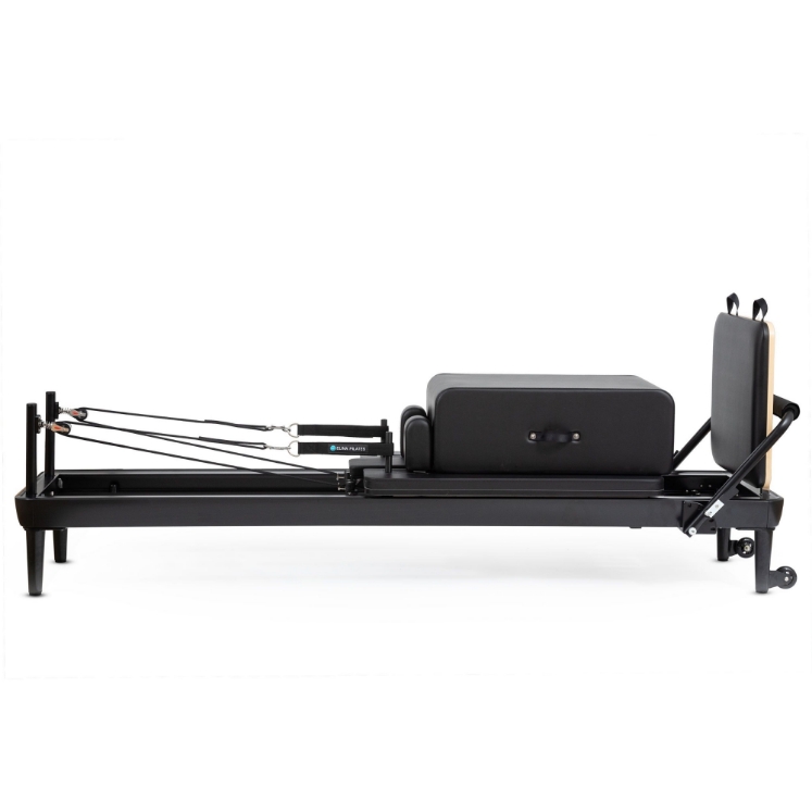 Poza cu Reformer Pilates Nubium Black Edition – Premium pentru Acasă și Studiouri