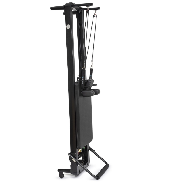 Poza cu Reformer Pilates Nubium Black Edition – Premium pentru Acasă și Studiouri