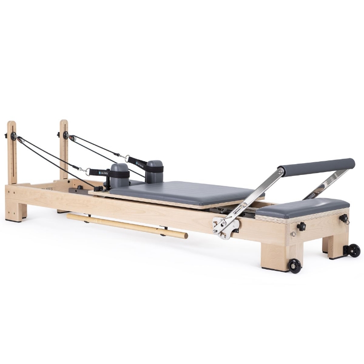 Poza cu Reformer Pilates Lignum Premium – Pentru Acasă și Studiouri Pilates