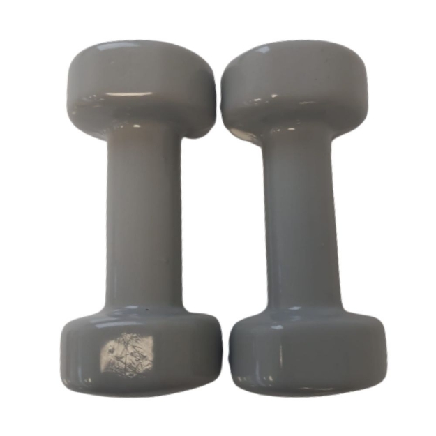 Poza cu Set gantere aerobic epoxy de 2x3 kg, Sveltus, gri