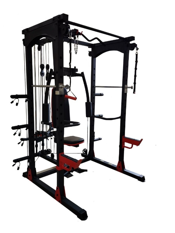Poza cu Aparat Multifunctional MS480, încarcare cu discuri olimpice, TheWay Fitness