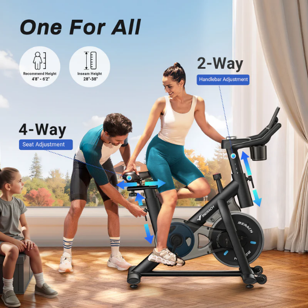 Poza cu Bicicleta spinning magnetica MR-S26, Merach 